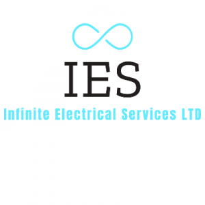Infinite Electrical Services​ full logo white shape